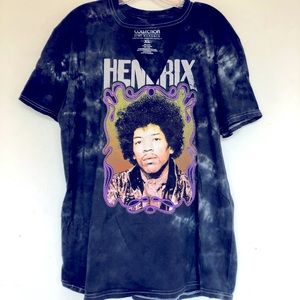 Jimi Hendrix Tie Dye Rock Band Tee Shirt